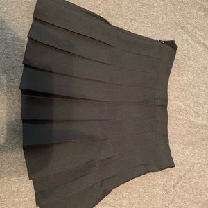 Black Pleated Skirt